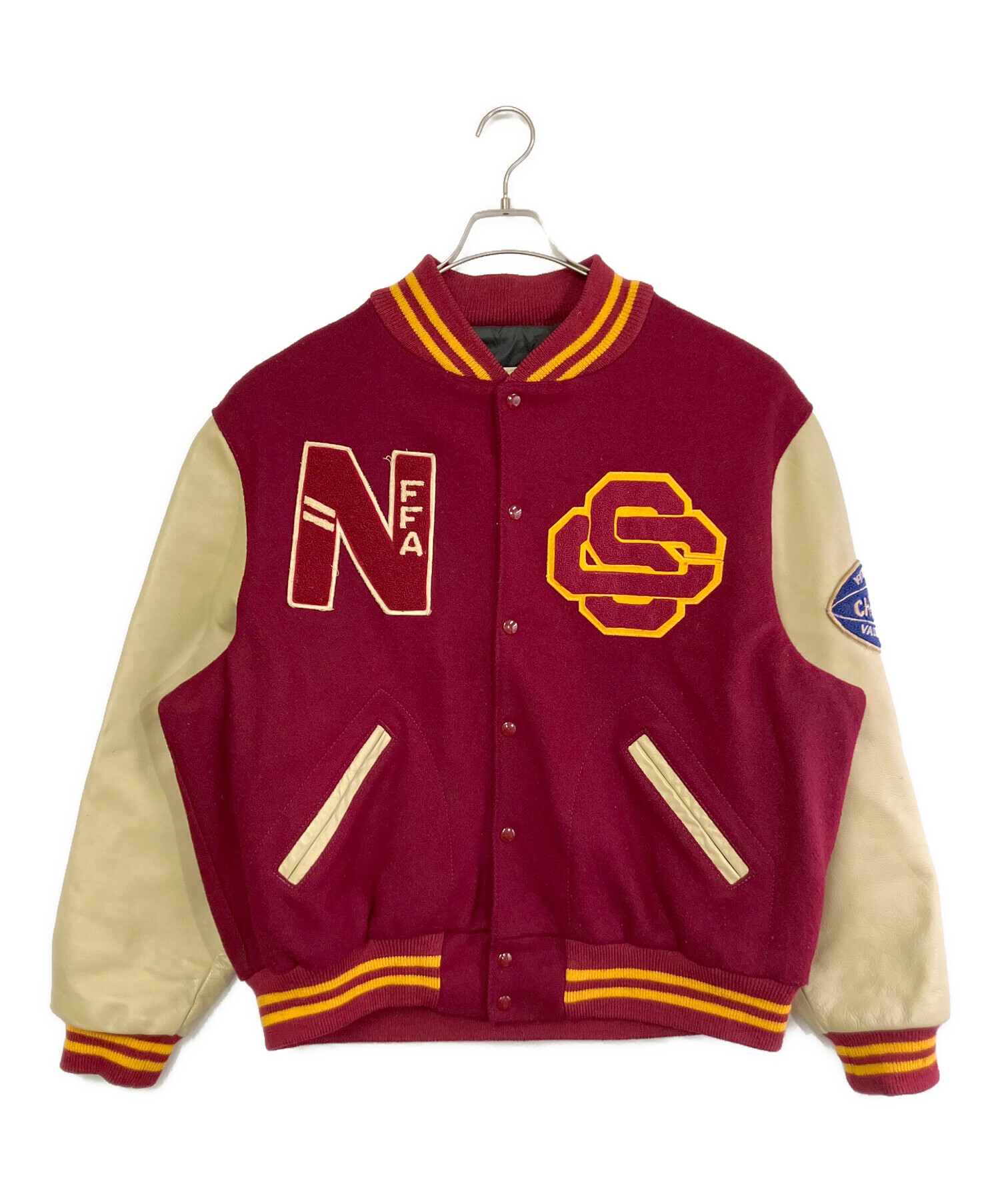 中古・古着通販】Dehen (ディーエン) スタジャン レッド サイズ:XL