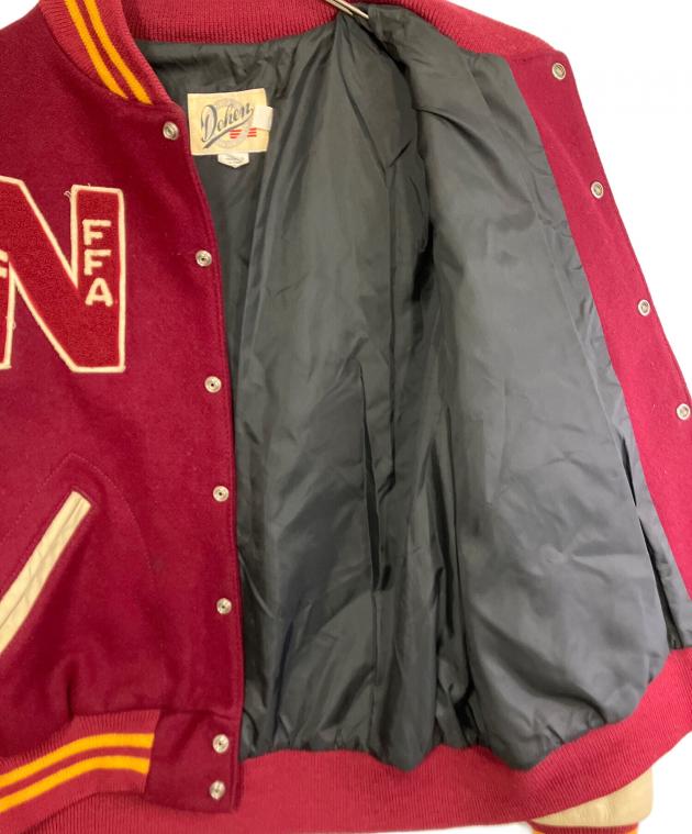 中古・古着通販】Dehen (ディーエン) スタジャン レッド サイズ:XL