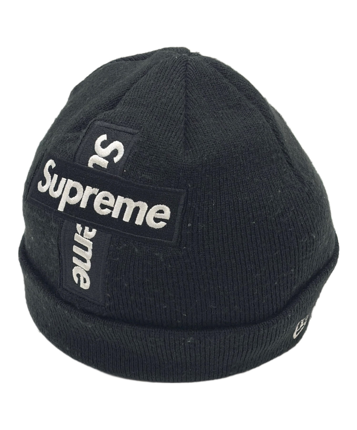 【最終値下げ】Supreme/NEW ERA ブラック ニット帽 中古・古着通販】Supreme (シュプリーム) New Era (ニューエラ) ニット