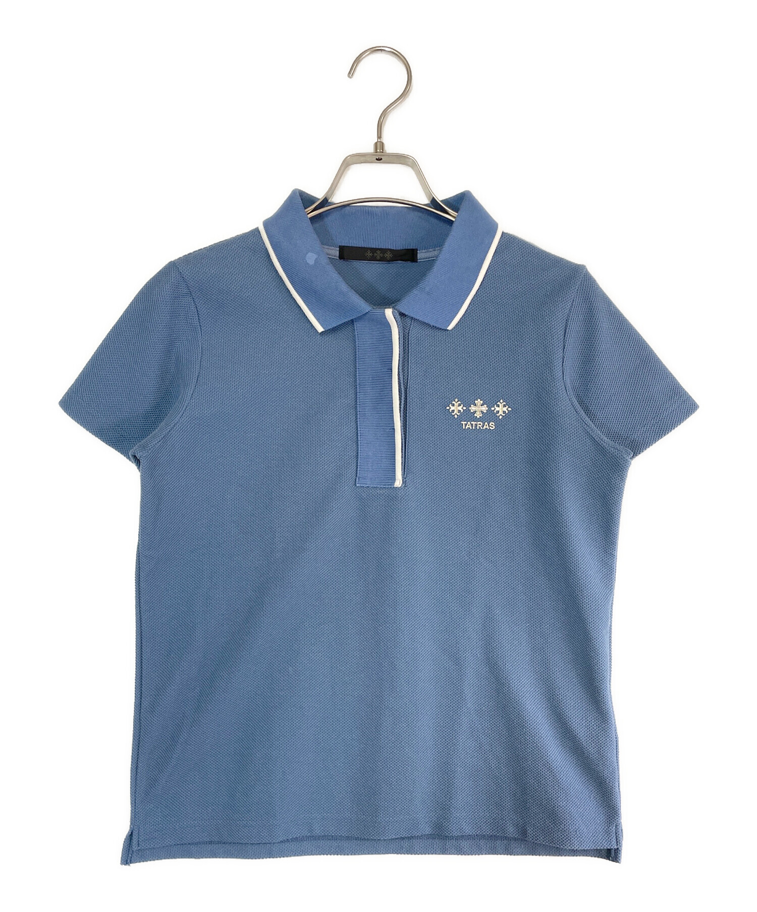 TATRAS ネイビー ポロシャツ サイズ 04 XL 中古・古着通販】TATRAS (タトラス) 半袖ポロシャツ ブルー サイズ