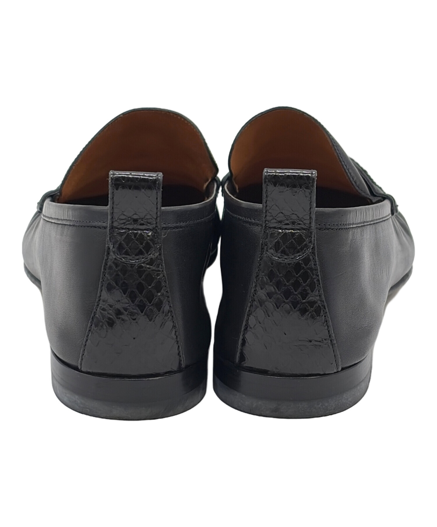 中古・古着通販】GUCCI (グッチ) コインローファー ブラック サイズ 