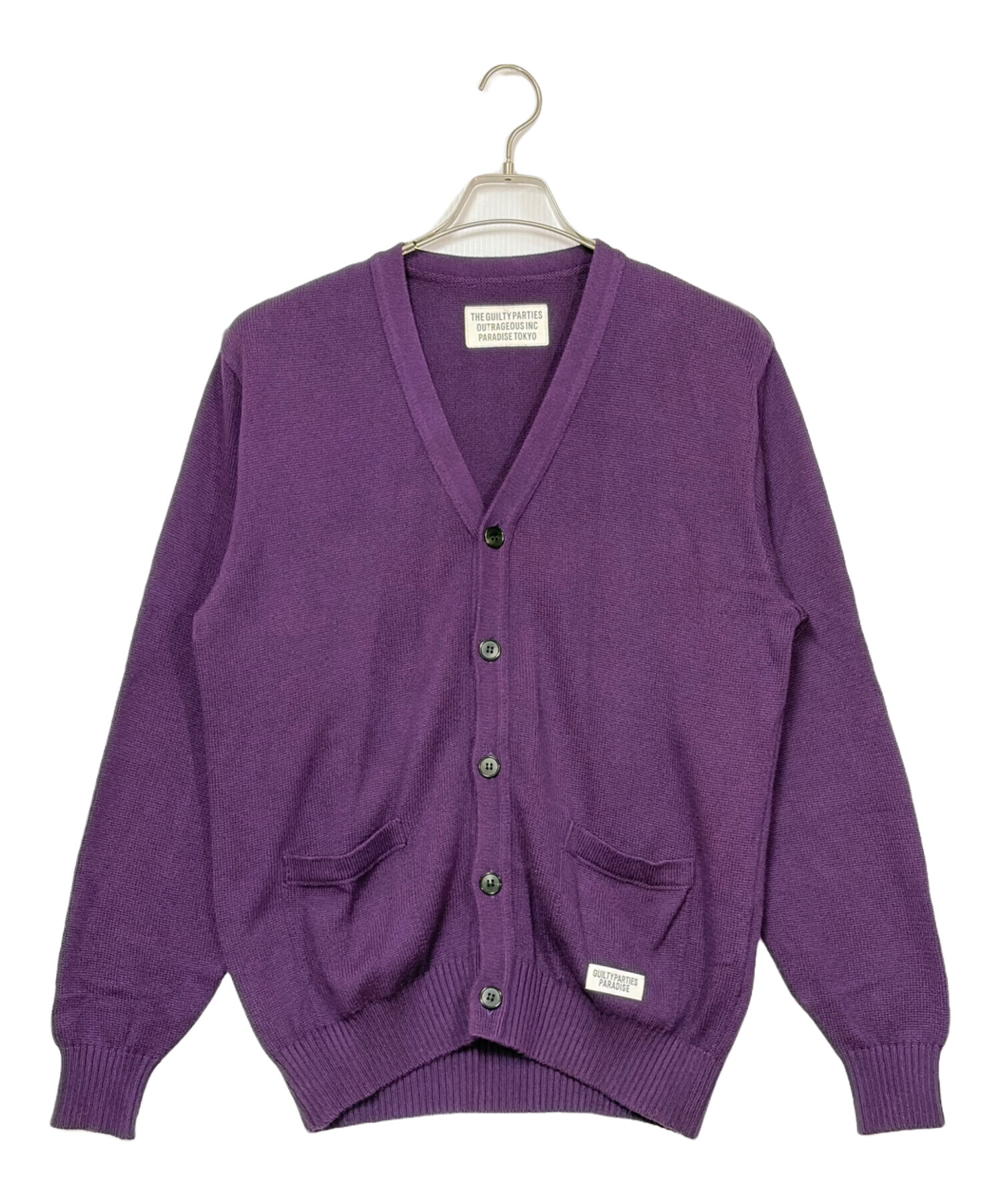 wacko maria パープルカーディガン 中古・古着通販】WACKO MARIA (ワコマリア) ニットカーディガン