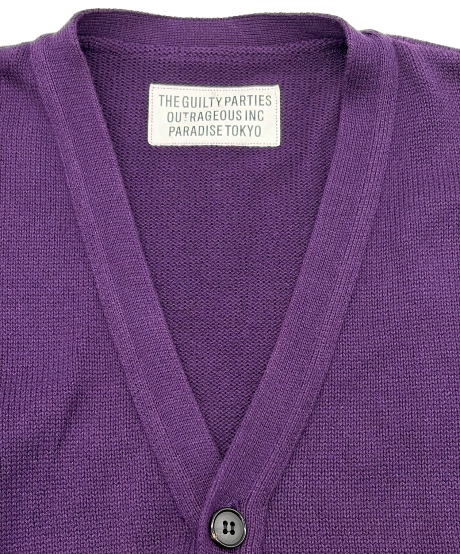 wacko maria パープルカーディガン 中古・古着通販】WACKO MARIA (ワコマリア) ニットカーディガン