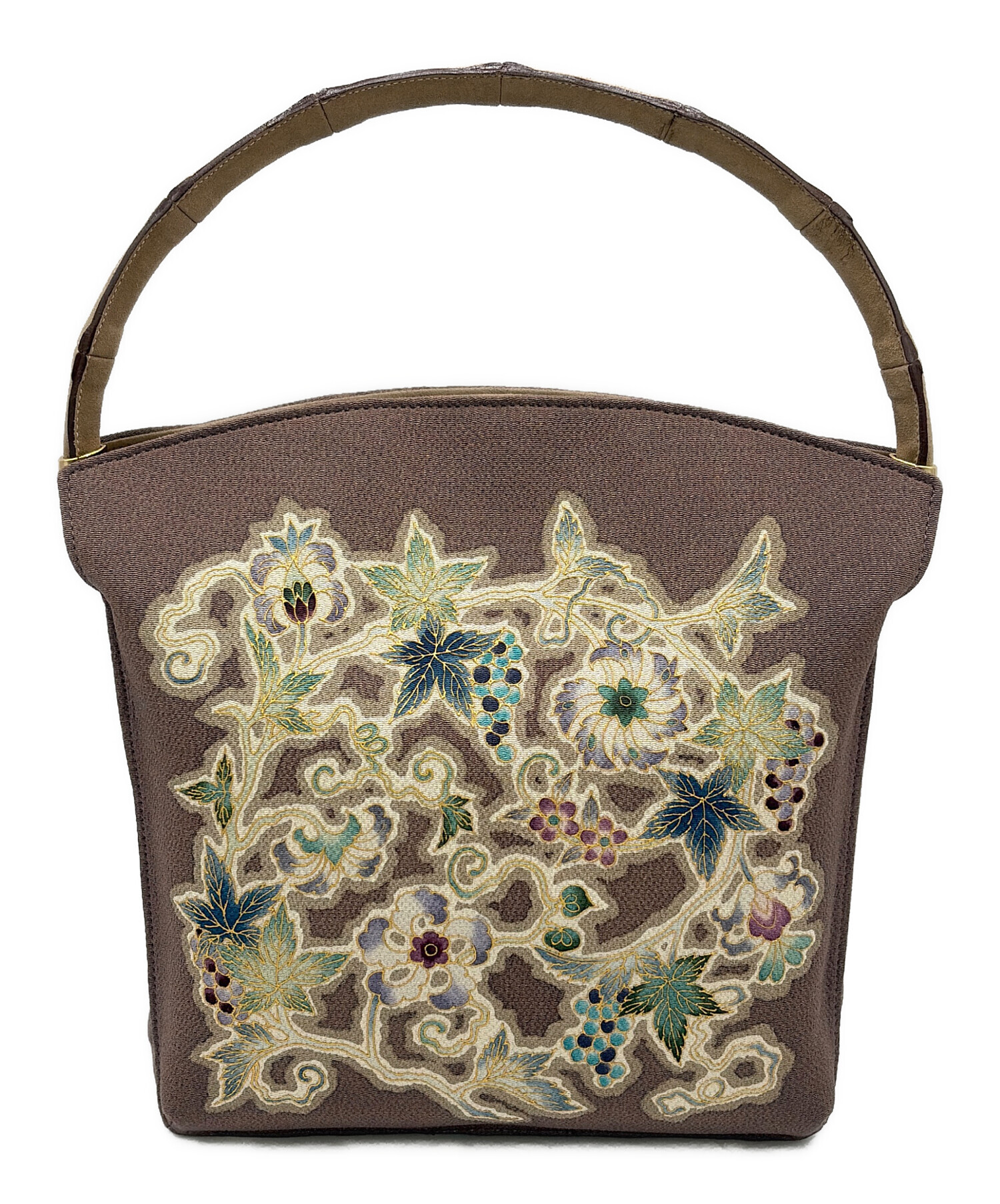 中古・古着通販】OKAJIMA (オカジマ) 和装手提げバッグ 薄紫｜ブランド