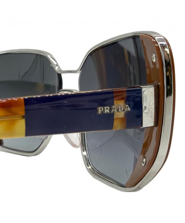 中古・古着通販】PRADA (プラダ) サングラス ネイビー×ブラウン