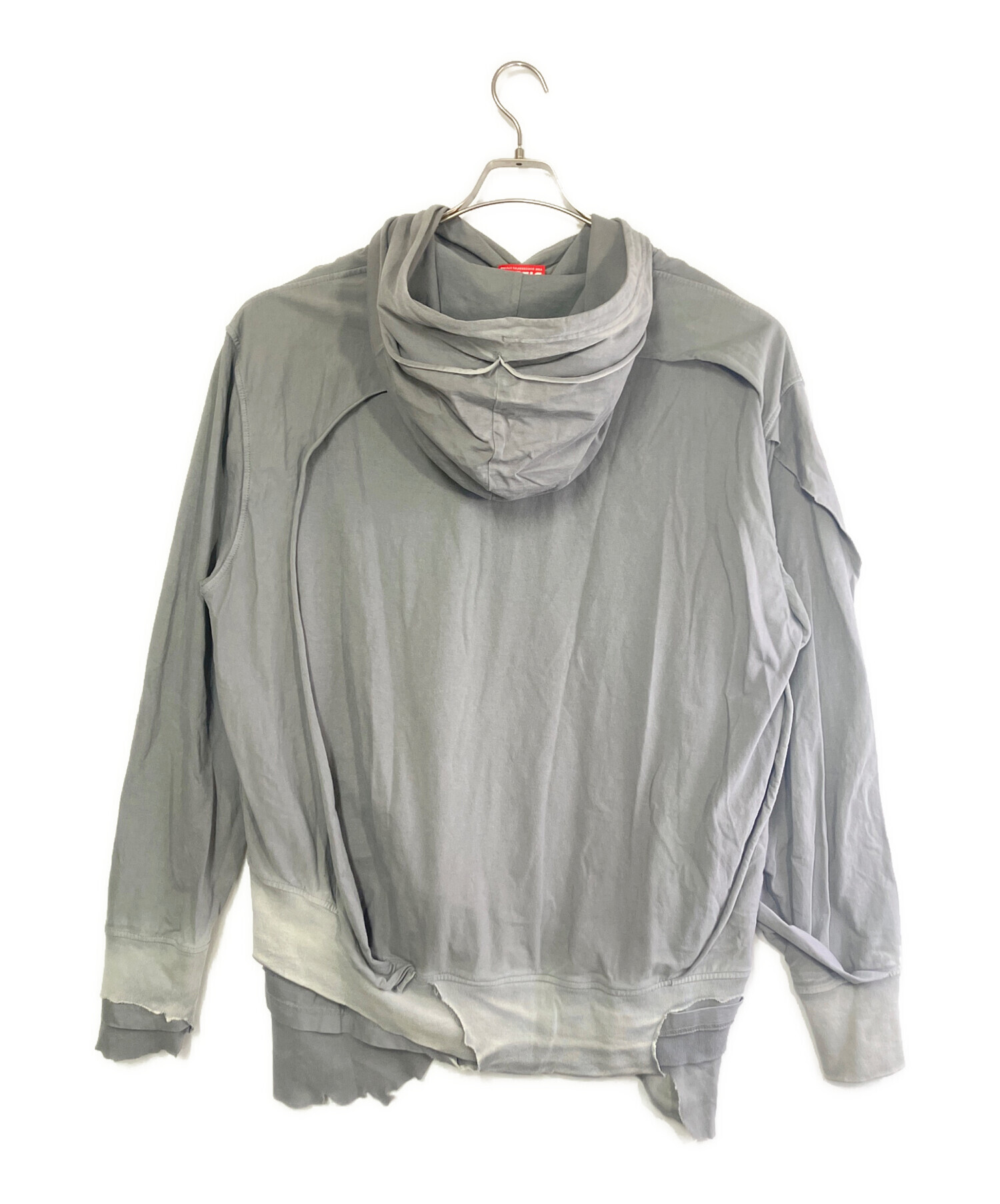 中古・古着通販】DIESEL (ディーゼル) プルオーバーパーカー グレー 