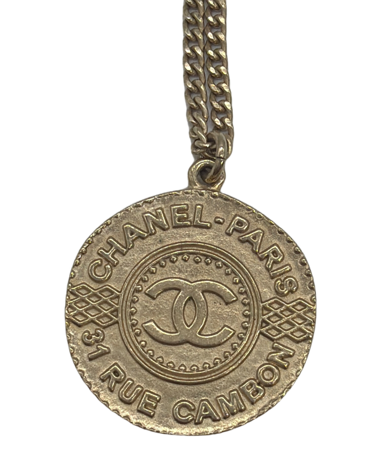 CHANEL (シャネル) コインネックレス ゴールド