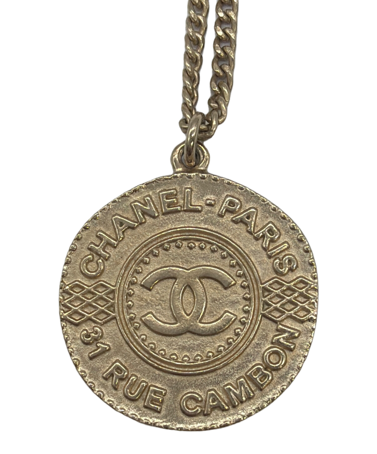 CHANEL (シャネル) コインネックレス ゴールド