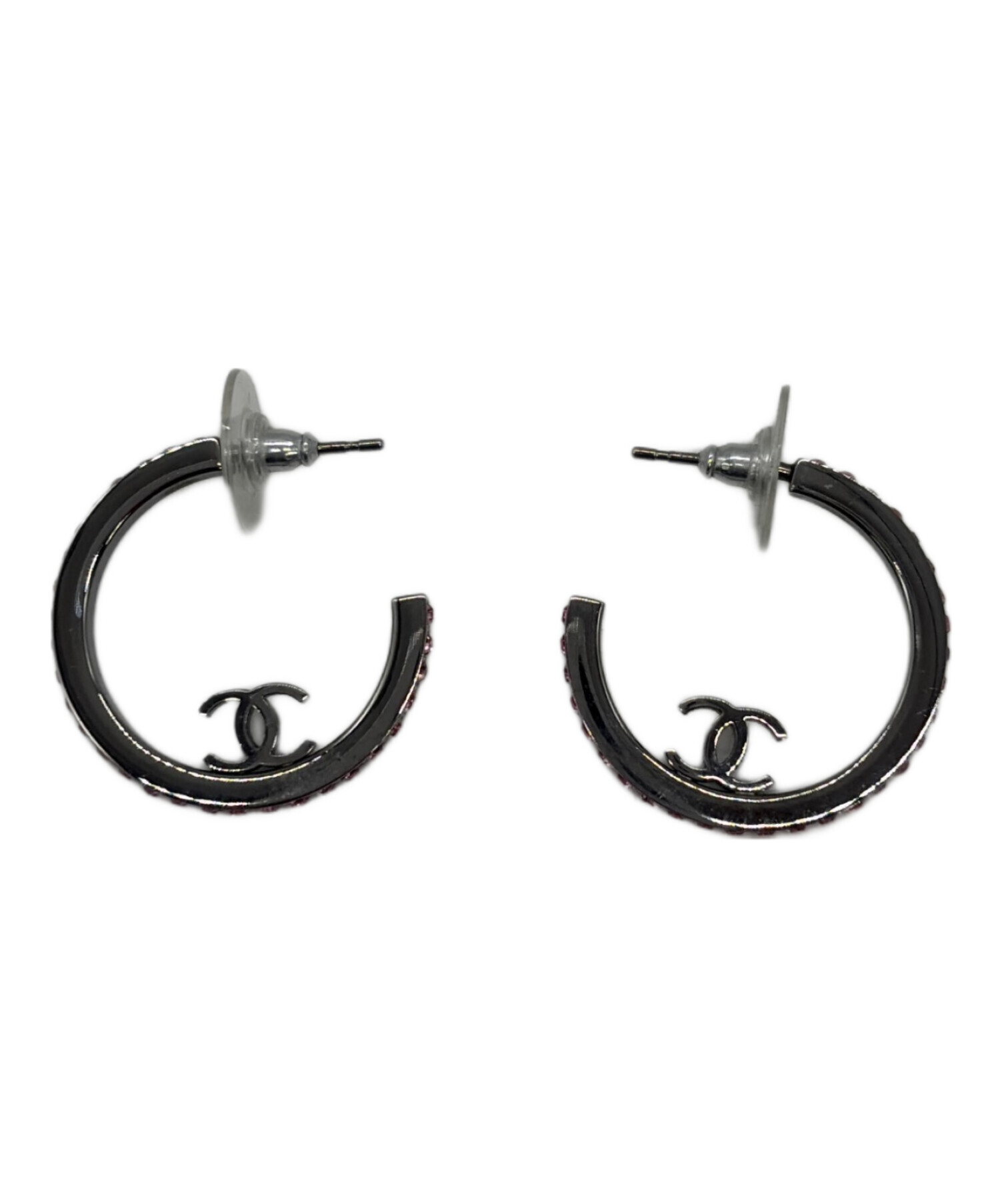 値下げ✨シャネル　ストーン　ココマーク　ピアス　片方 中古・古着通販】CHANEL (シャネル) ラインストーンココマークピアス