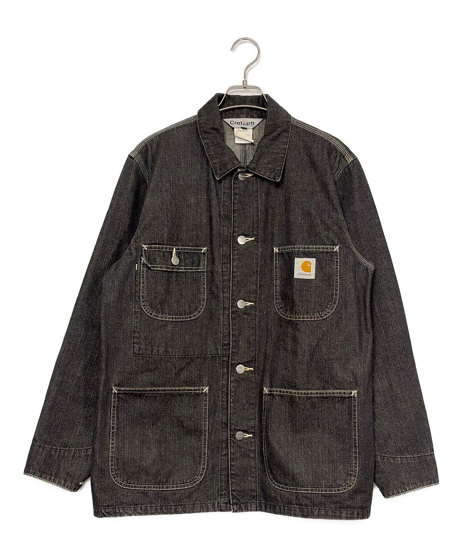 Carhartt デニムカバーオール X LARGE 中古・古着通販】CarHartt (カーハート) デニムカバーオール ブラック