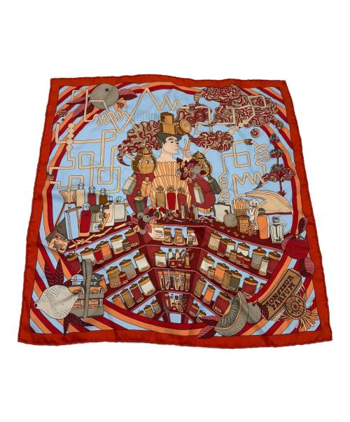 中古・古着通販】HERMES (エルメス) シルクスカーフ レッド｜ブランド