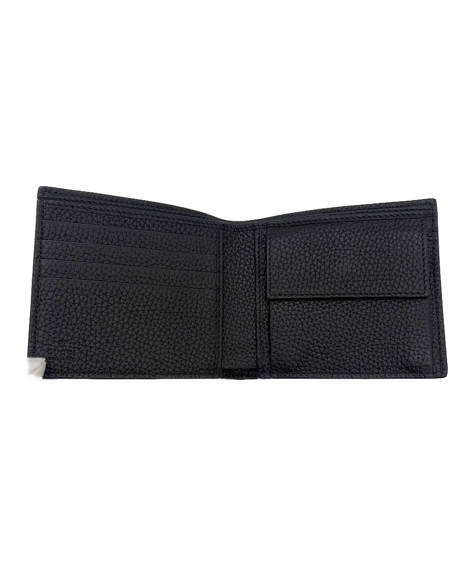 中古・古着通販】GUCCI (グッチ) 2つ折り財布 ブラック｜ブランド