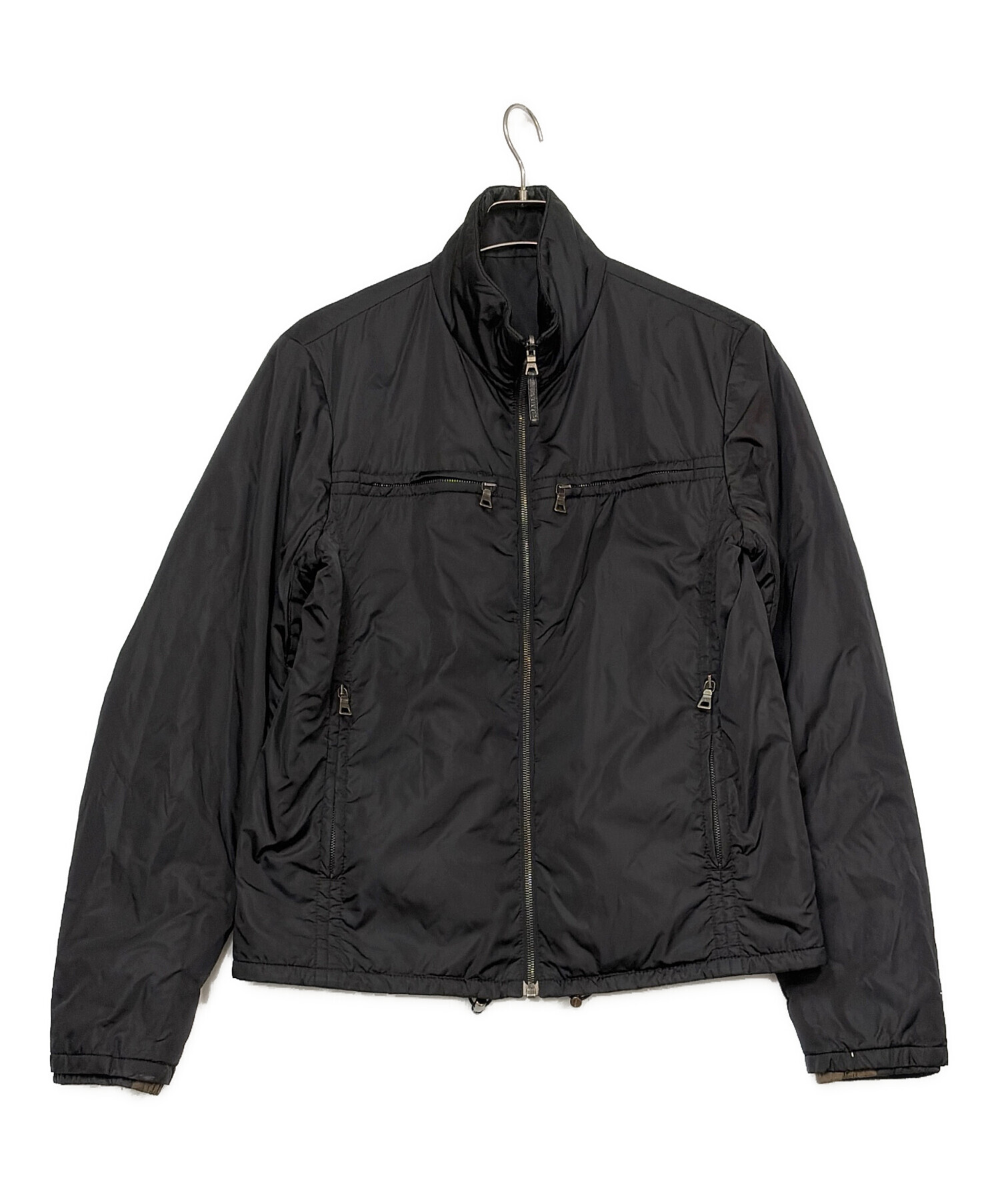 中古・古着通販】PRADA (プラダ) 中綿ジャケット ブラック サイズ:SIZE