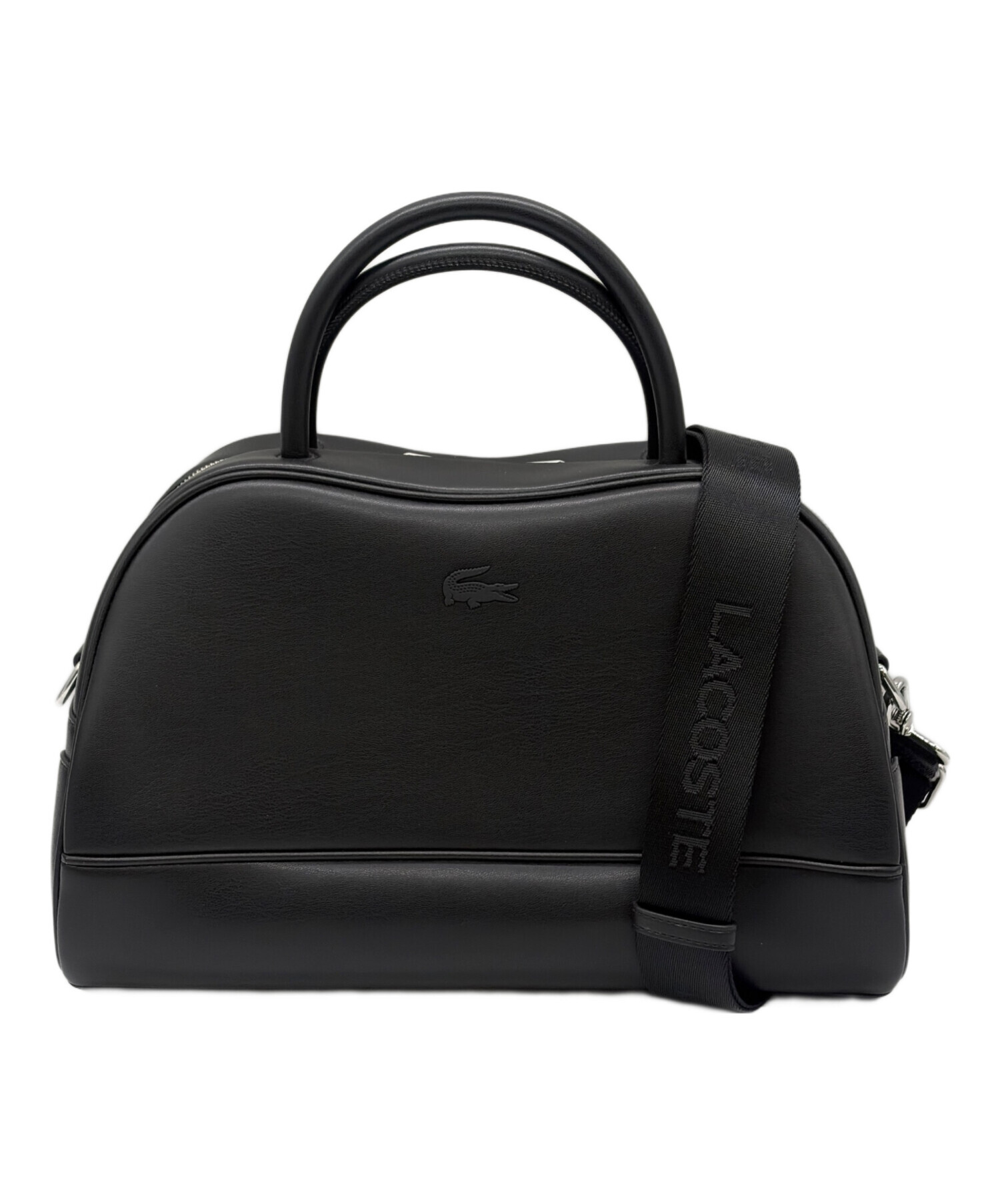 中古・古着通販】LACOSTE (ラコステ) ミニボストンバッグ ブラック