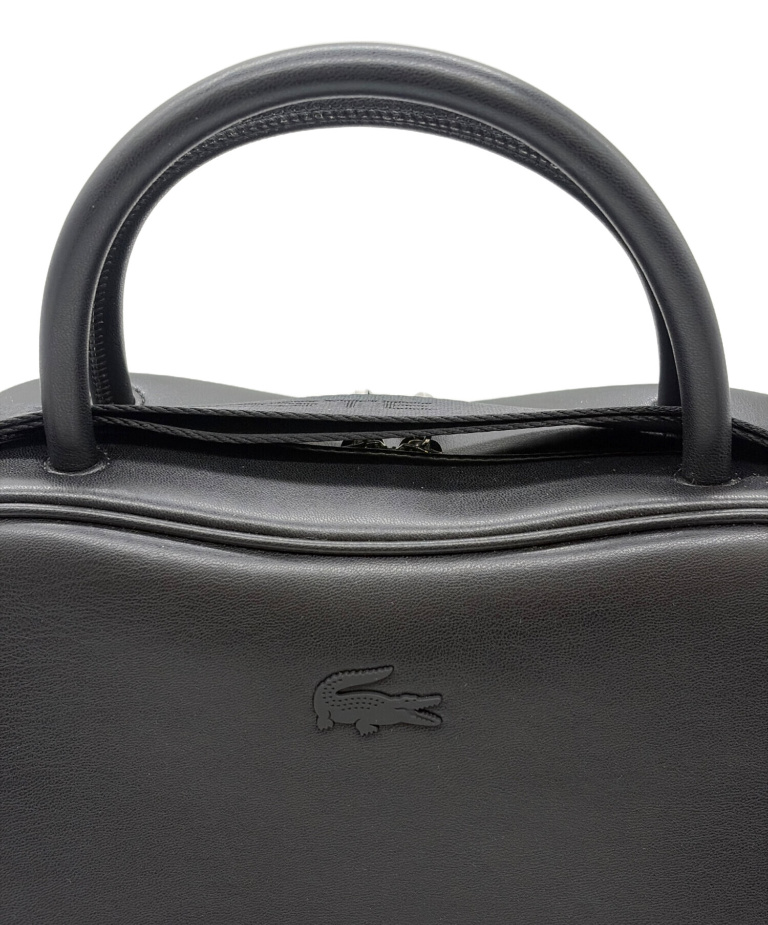 中古・古着通販】LACOSTE (ラコステ) ミニボストンバッグ ブラック