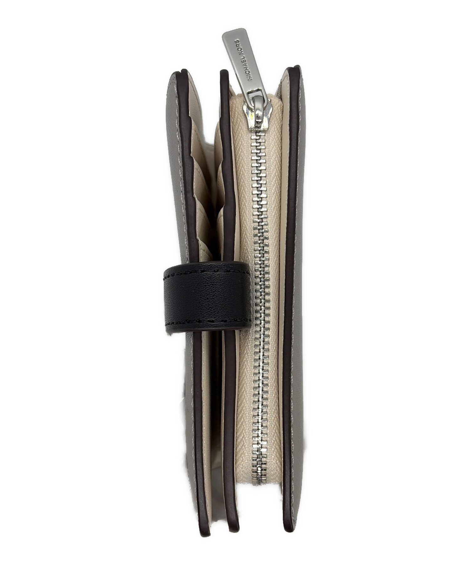 中古・古着通販】MICHAEL KORS (マイケル・コース) 2つ折り財布 グレー