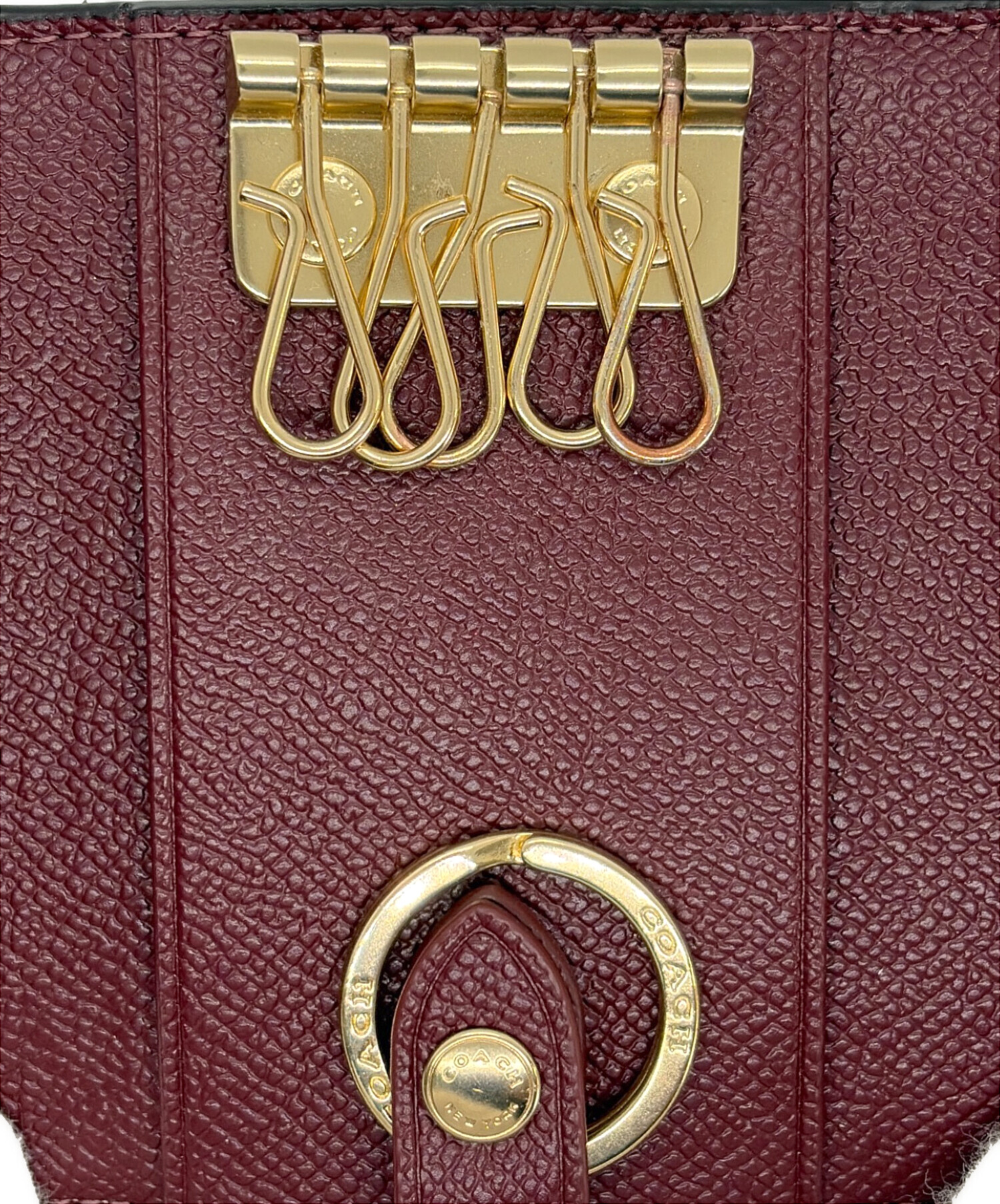 中古・古着通販】COACH (コーチ) 5連キーケース ベージュ×ブラウン