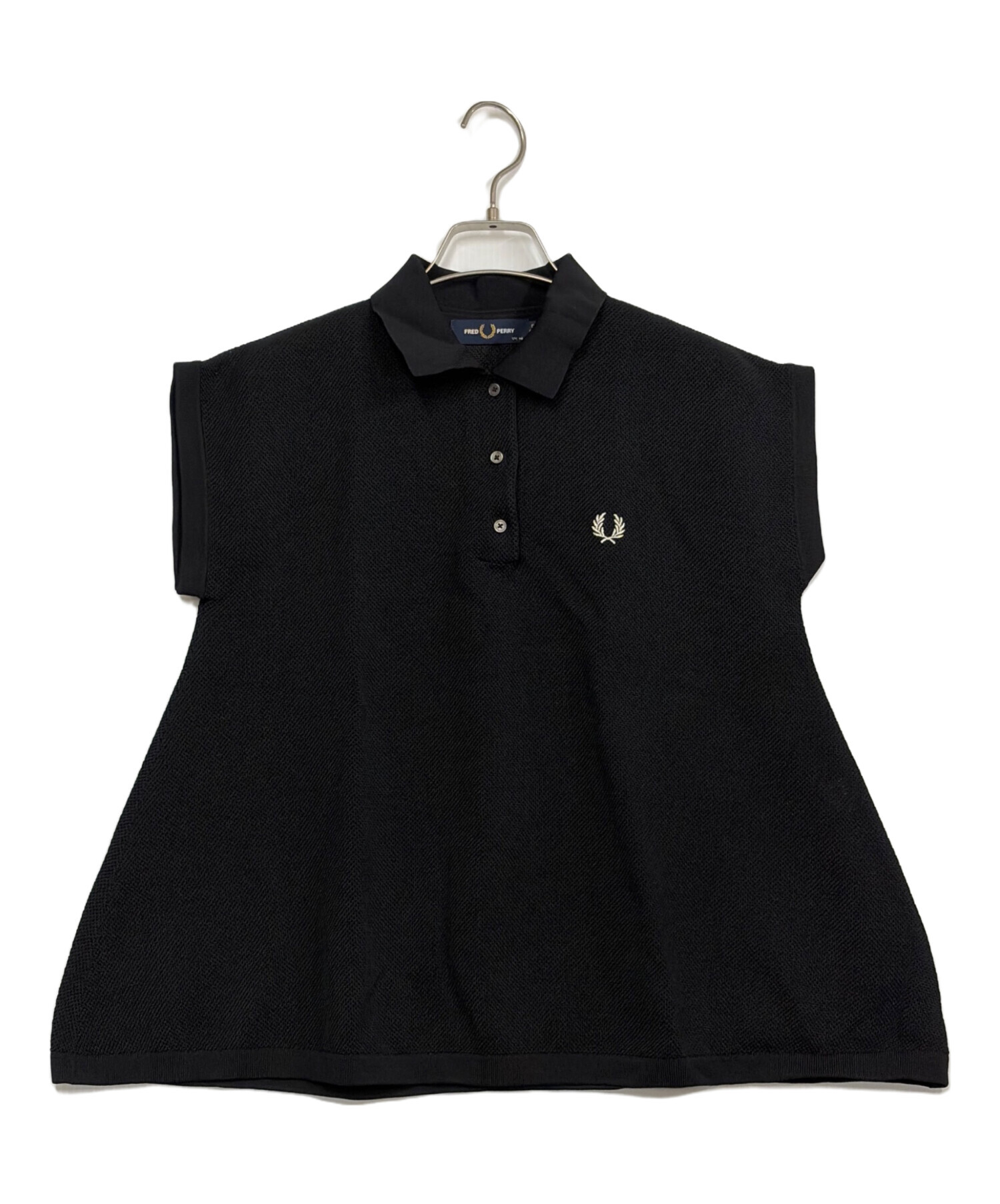 まりFRED PERRY 半袖ポロシャツ ブラック UK10 FRED PERRY（フレッドペリー） ポロシャツ 半袖 メンズ M6000 プレーン