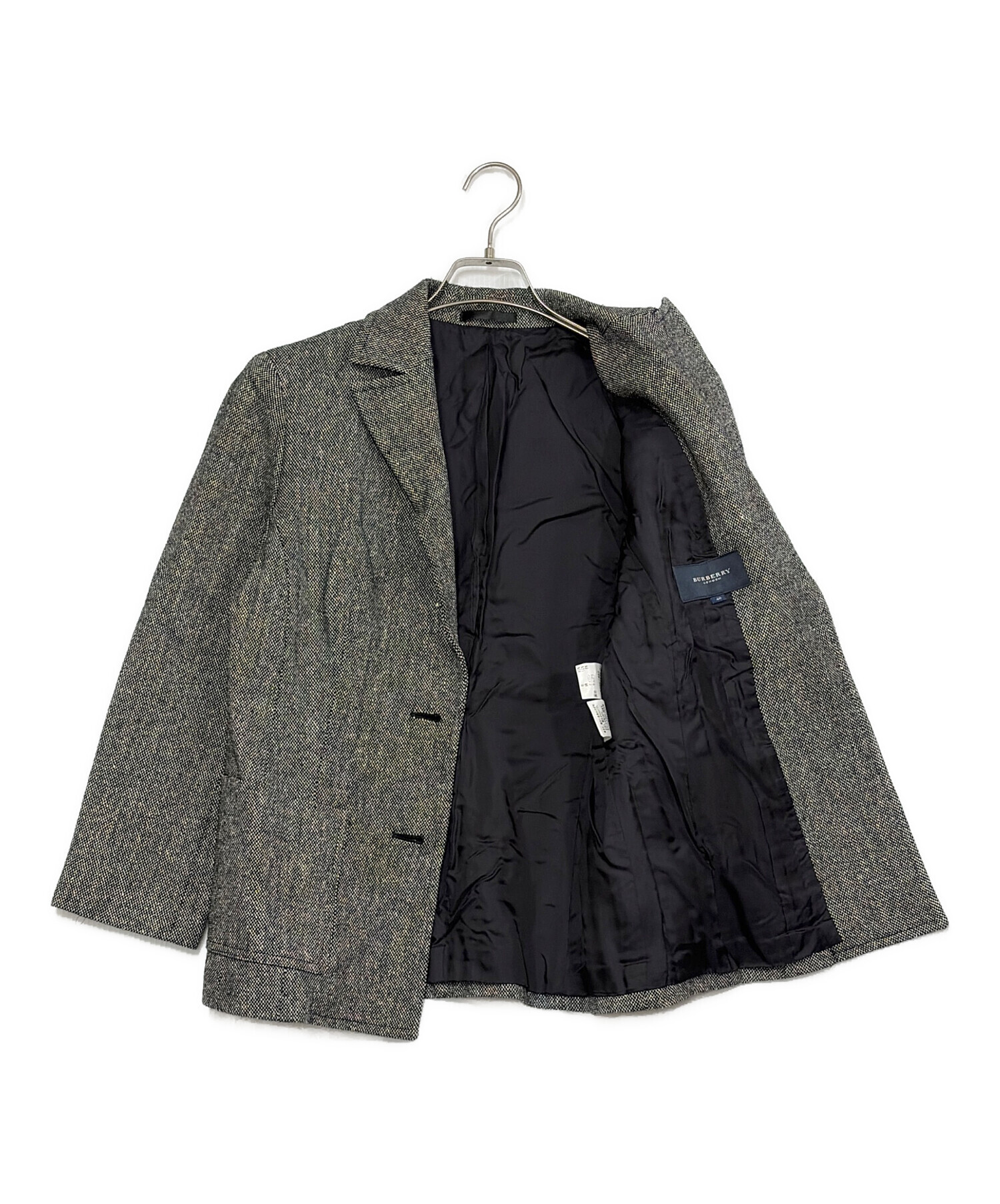 Burberry London】グレーのテーラードジャケット／アウトレット古着 