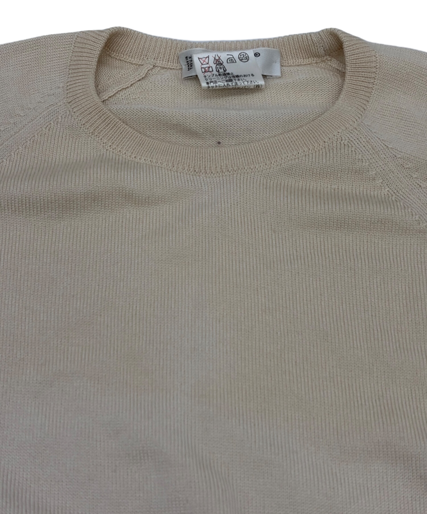 中古・古着通販】CELINE (セリーヌ) シルク・カシミヤ混半袖ニット