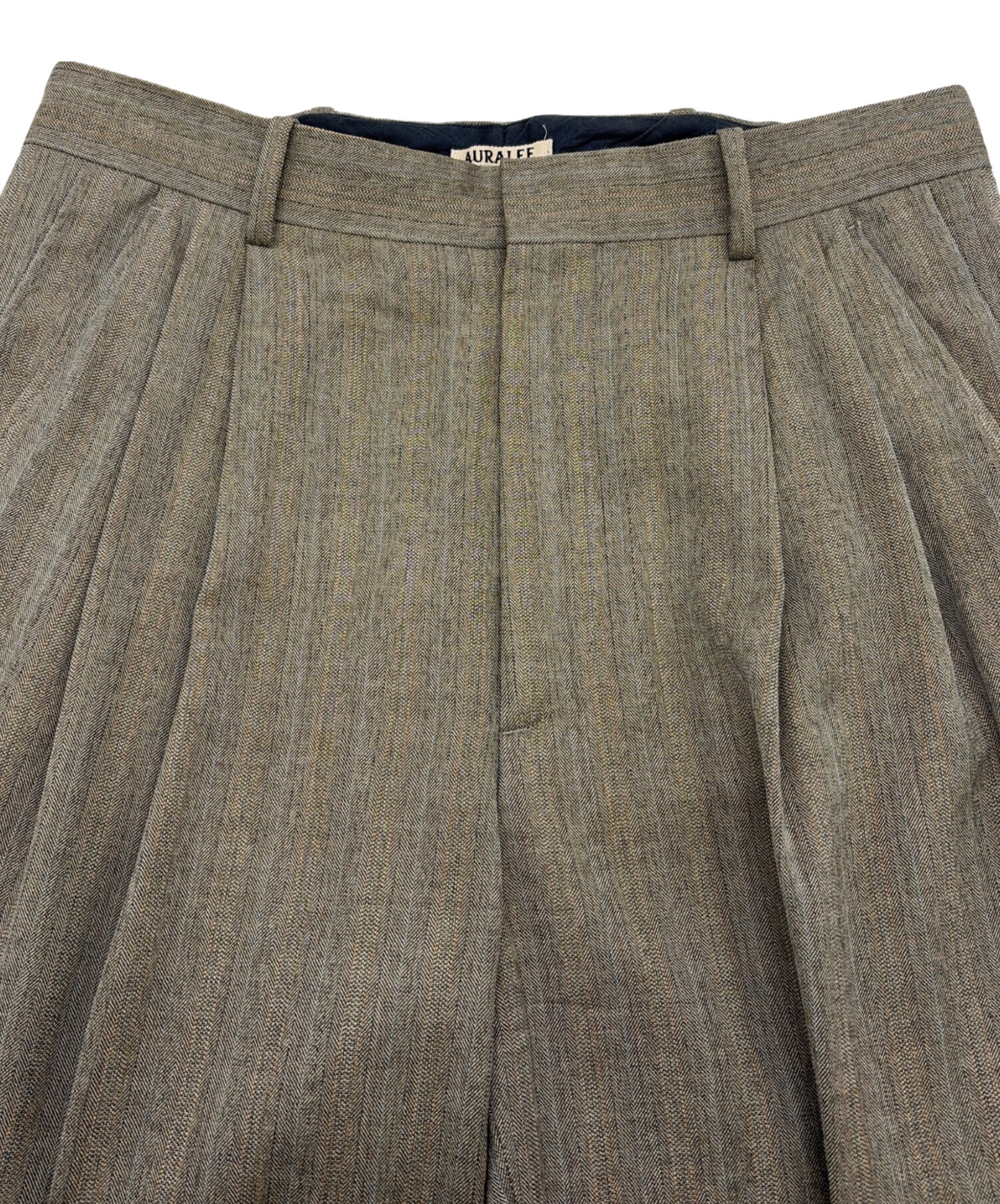 中古・古着通販】AURALEE (オーラリー) WOOL SILK HERRINGBONE WIDE