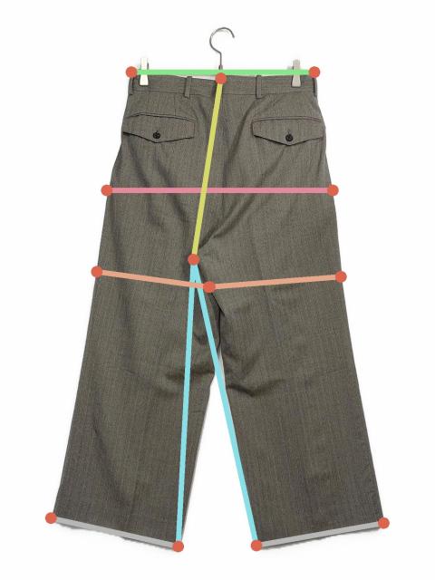 中古・古着通販】AURALEE (オーラリー) WOOL SILK HERRINGBONE WIDE
