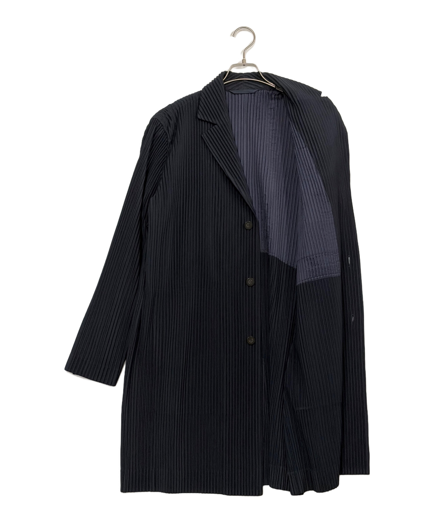HOMME PLISSE オムプリッセ マフラー  黒 【古着】【中古】【送料無料】 中古・古着通販】HOMME PLISSE ISSEY MIYAKE (オムプリッセ イッセイ