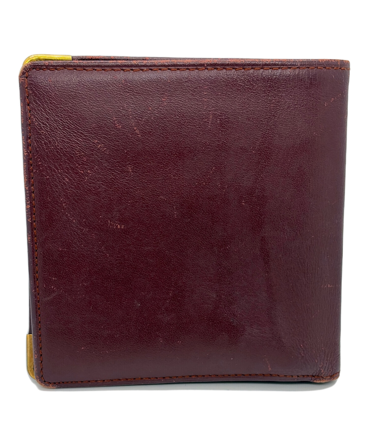 カルティエ＊二つ折り財布 中古・古着通販】Cartier (カルティエ) 2つ折り財布 ワインレッド