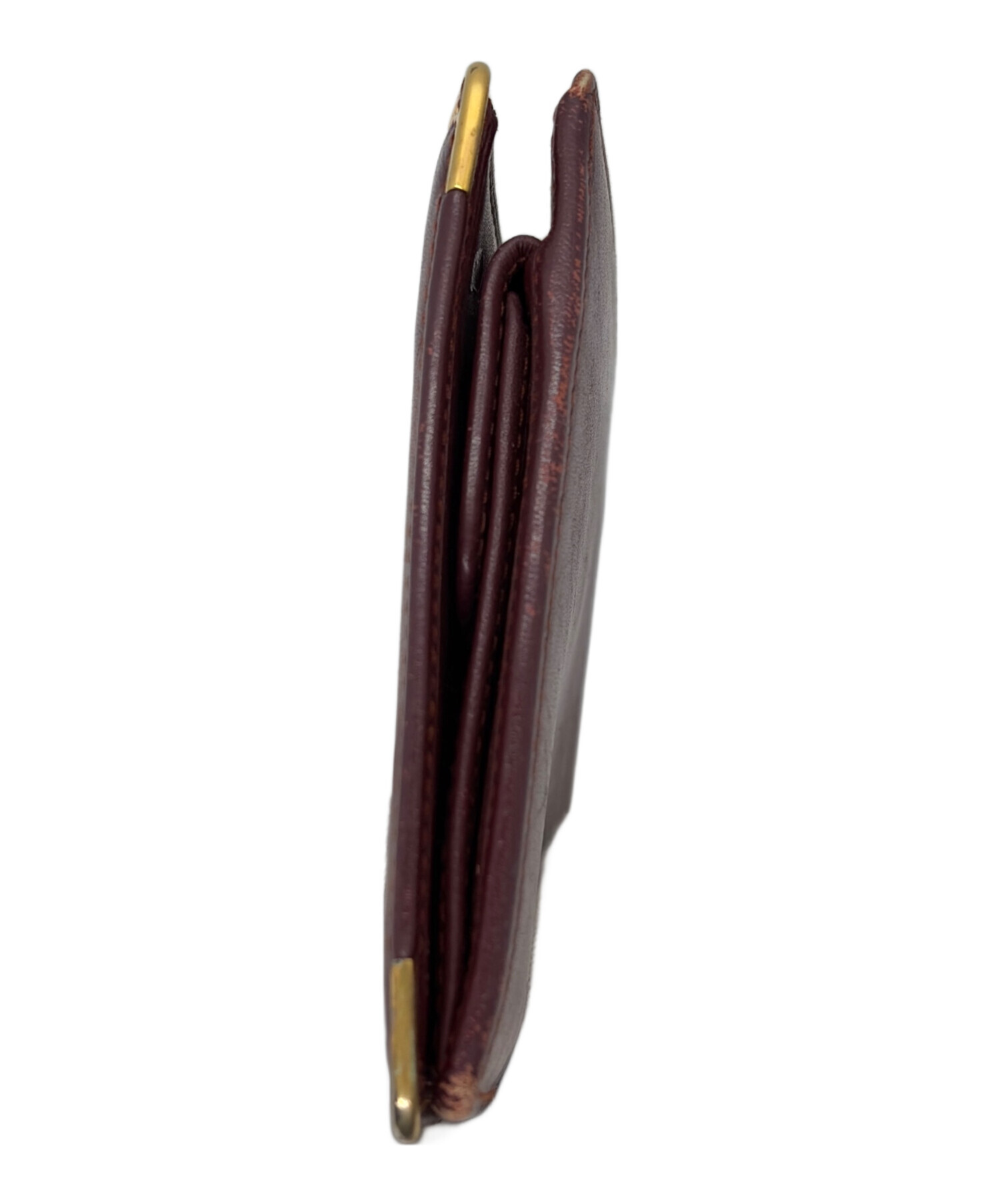 中古・古着通販】Cartier (カルティエ) 2つ折り財布 レッド｜ブランド