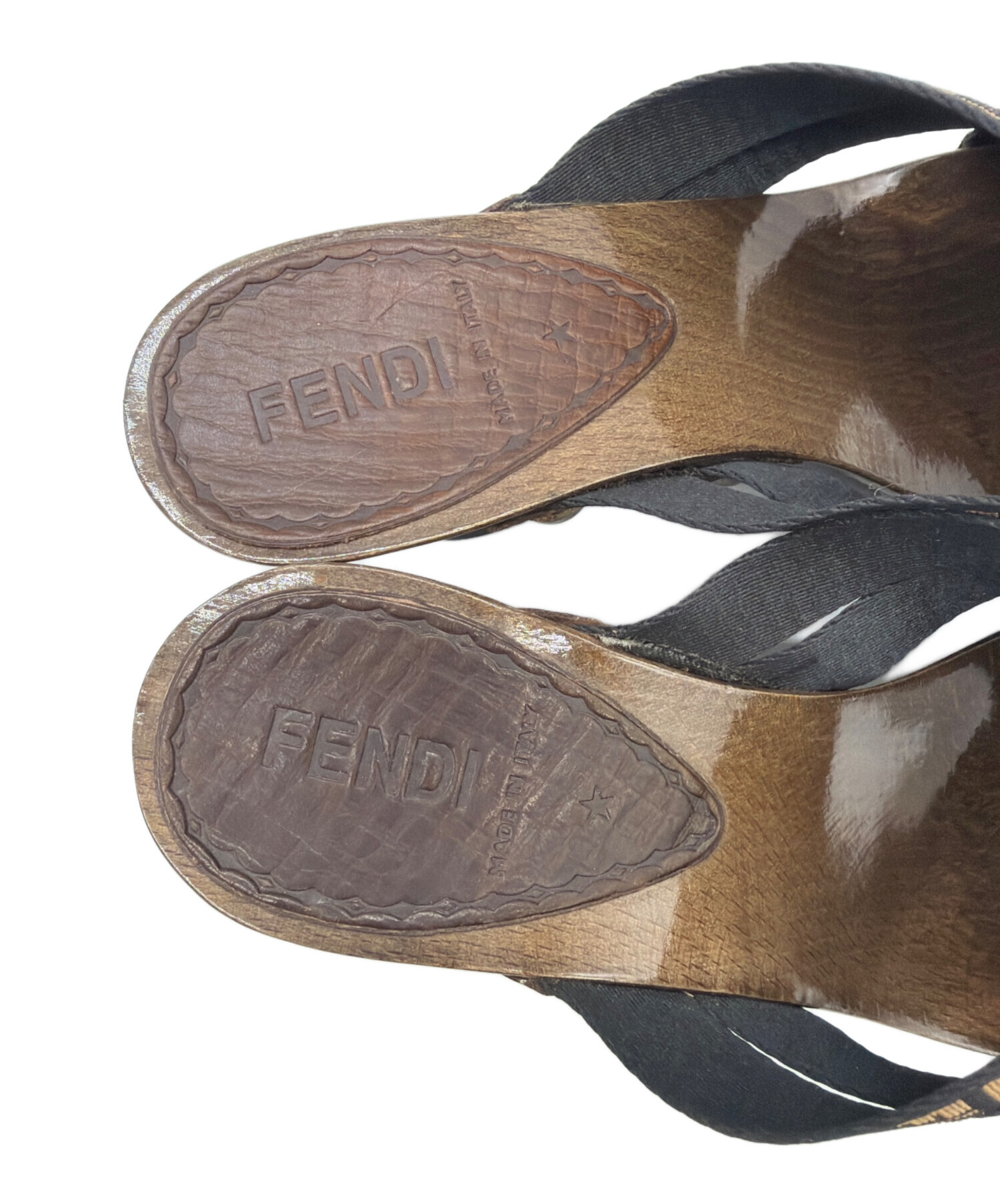 FENDI ブラウン　ミュール22.5㎝ 中古・古着通販】FENDI (フェンディ) ミュール ブラウン サイズ:SIZE