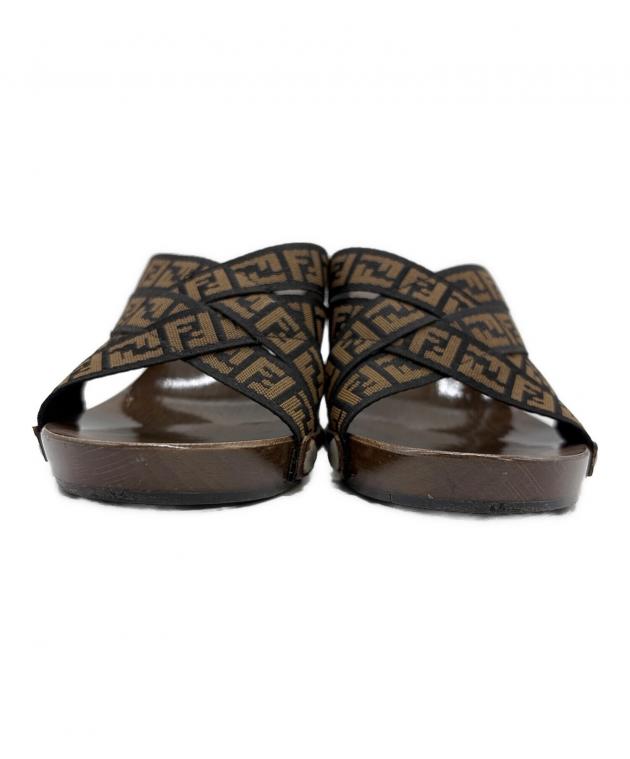 中古・古着通販】FENDI (フェンディ) ミュール ブラウン サイズ:SIZE