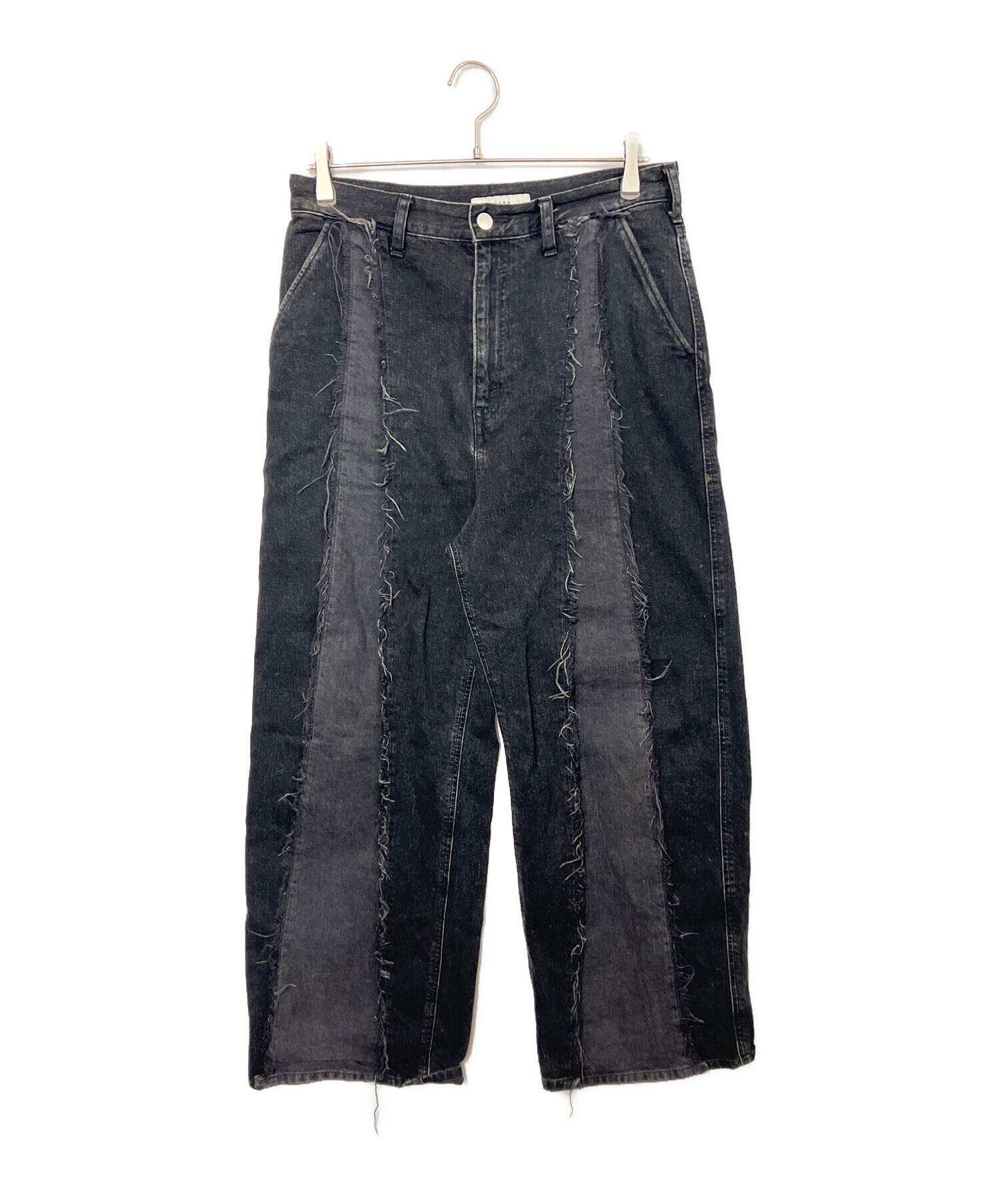 【極美品】JieDa EX.スイッチングオーバーデニムパンツ 切替 ブラック 2 JieDa（ジエダ） ジーンズ SWITCHING OVER DENIM メンズ : ZOZOTOWN