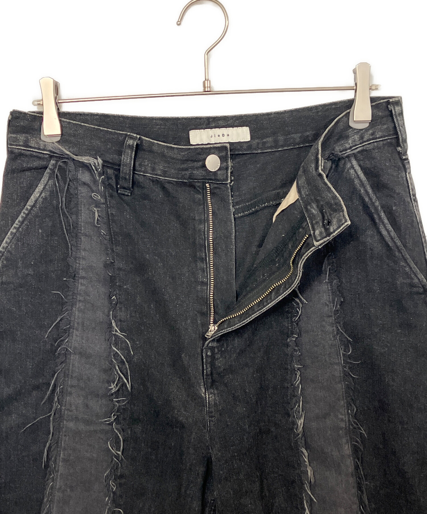 【極美品】JieDa EX.スイッチングオーバーデニムパンツ 切替 ブラック 2 JieDa（ジエダ） ジーンズ SWITCHING OVER DENIM メンズ : ZOZOTOWN
