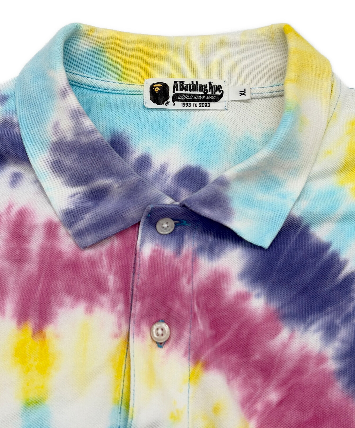 A BATHING APEレインボーポロシャツ 中古・古着通販】A BATHING APE (ア ベイシング エイプ) ポロシャツ