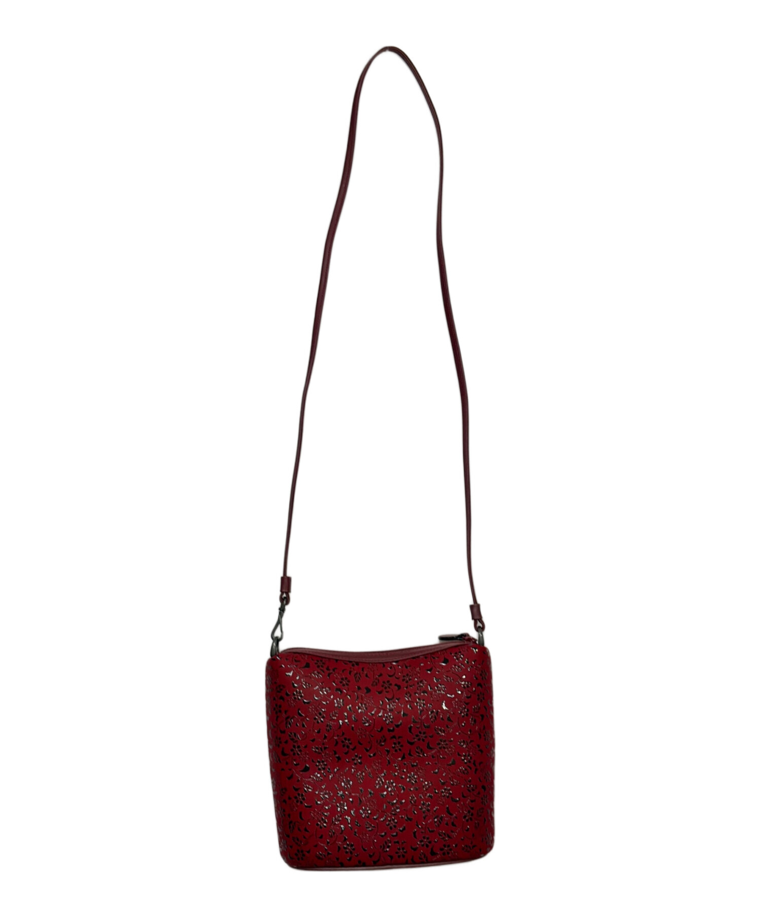 印傳屋 インデンヤ ワンショルダーバッグ      ボルドー レディース / 241014004127 中古・古着通販】印傳屋 (インデンヤ) ショルダーバッグ レッド
