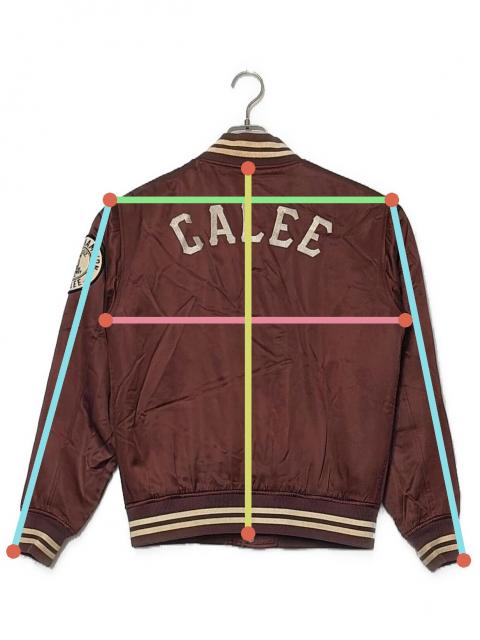 中古・古着通販】CALEE (キャリー) スタジャン ブラウン サイズ 中古・古着通販】CALEE (キャリー) スタジャン ブラウン サイズ