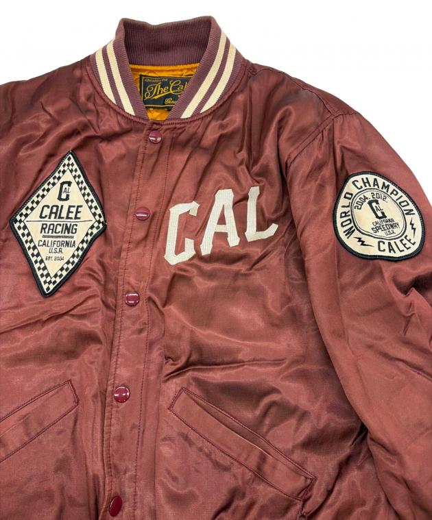 中古・古着通販】CALEE (キャリー) スタジャン ブラウン サイズ 中古・古着通販】CALEE (キャリー) スタジャン ブラウン サイズ