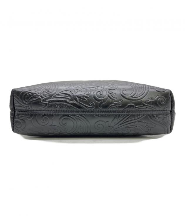 【未使用級】ETRO マルゴット オーガナイザー レザー グレイッシュホワイト 中古・古着通販】ETRO (エトロ) マルゴット型押しレザートートバッグ