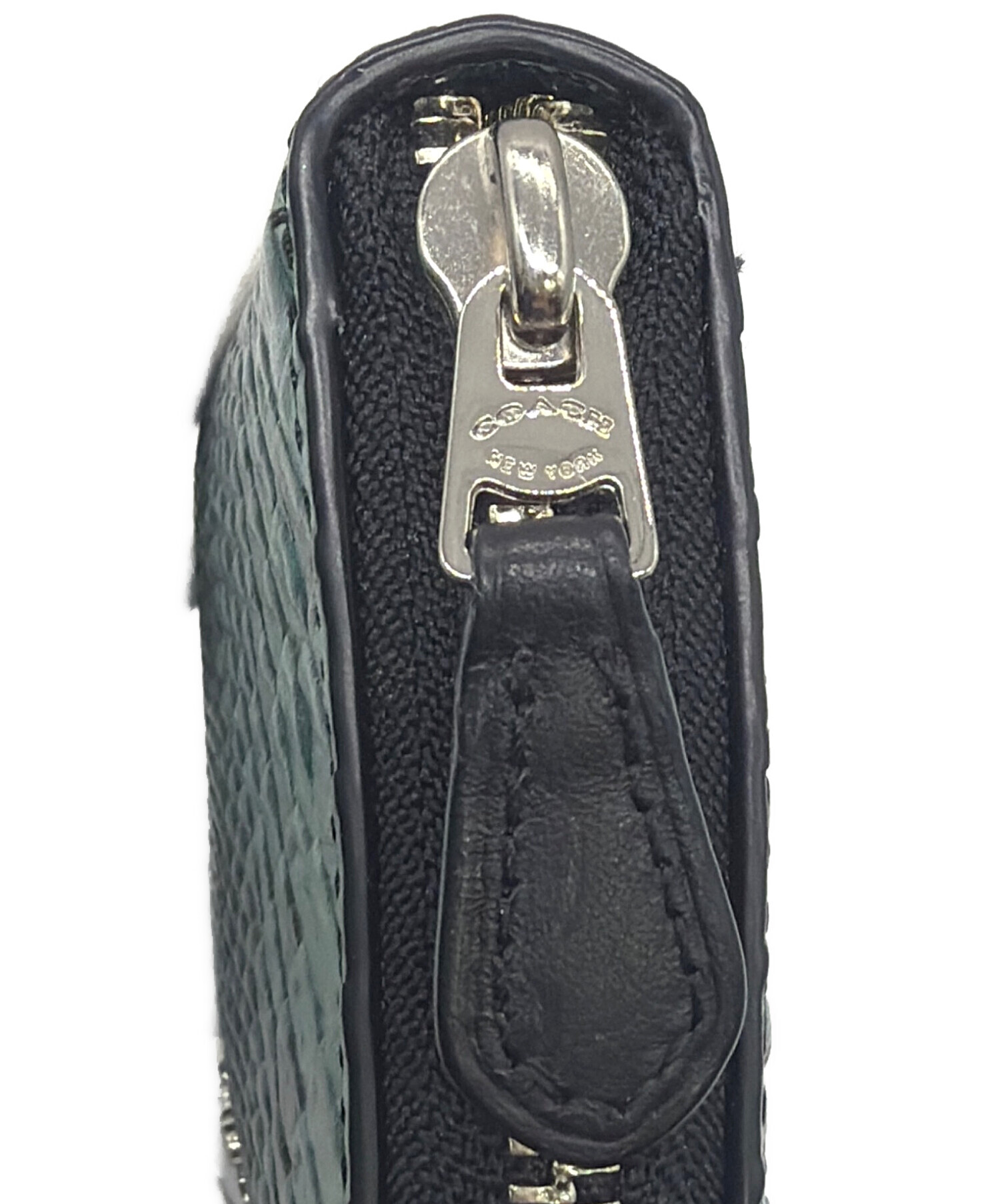 中古・古着通販】COACH (コーチ) 長財布 グリーン｜ブランド・古着通販