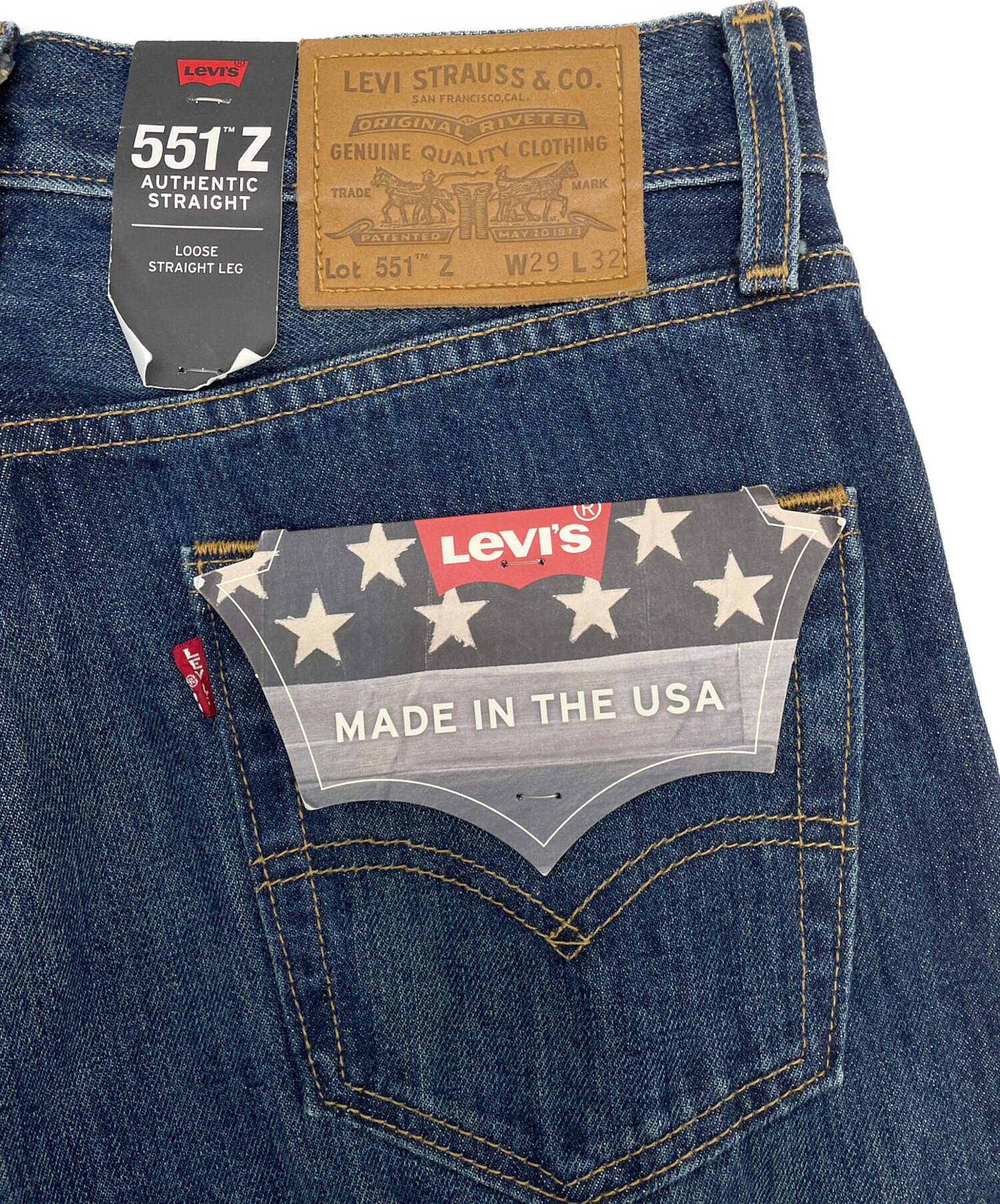 中古・古着通販】LEVI'S (リーバイス) 551Zデニムパンツ インディゴ