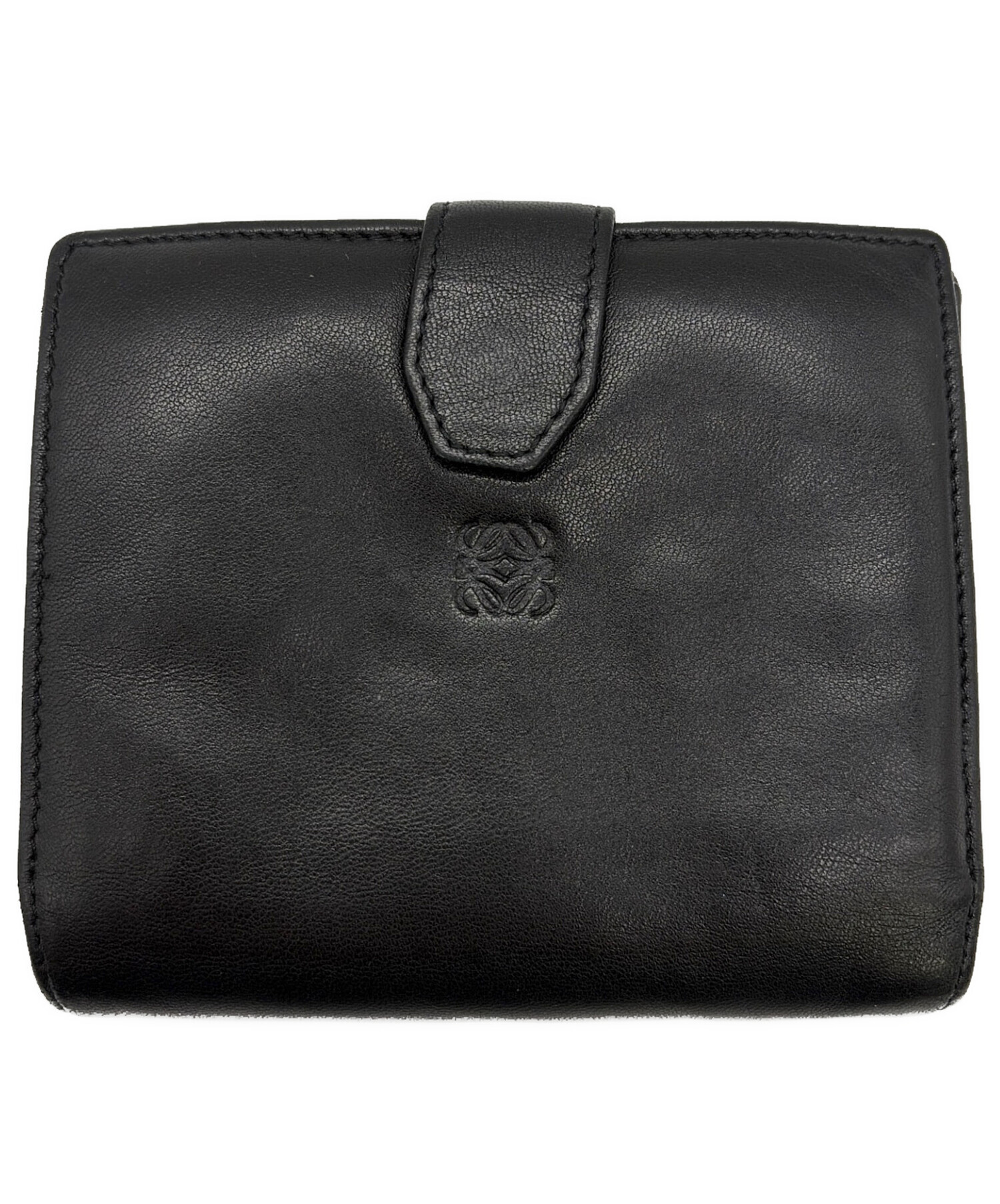 中古・古着通販】LOEWE (ロエベ) 2つ折り財布 ブラック｜ブランド