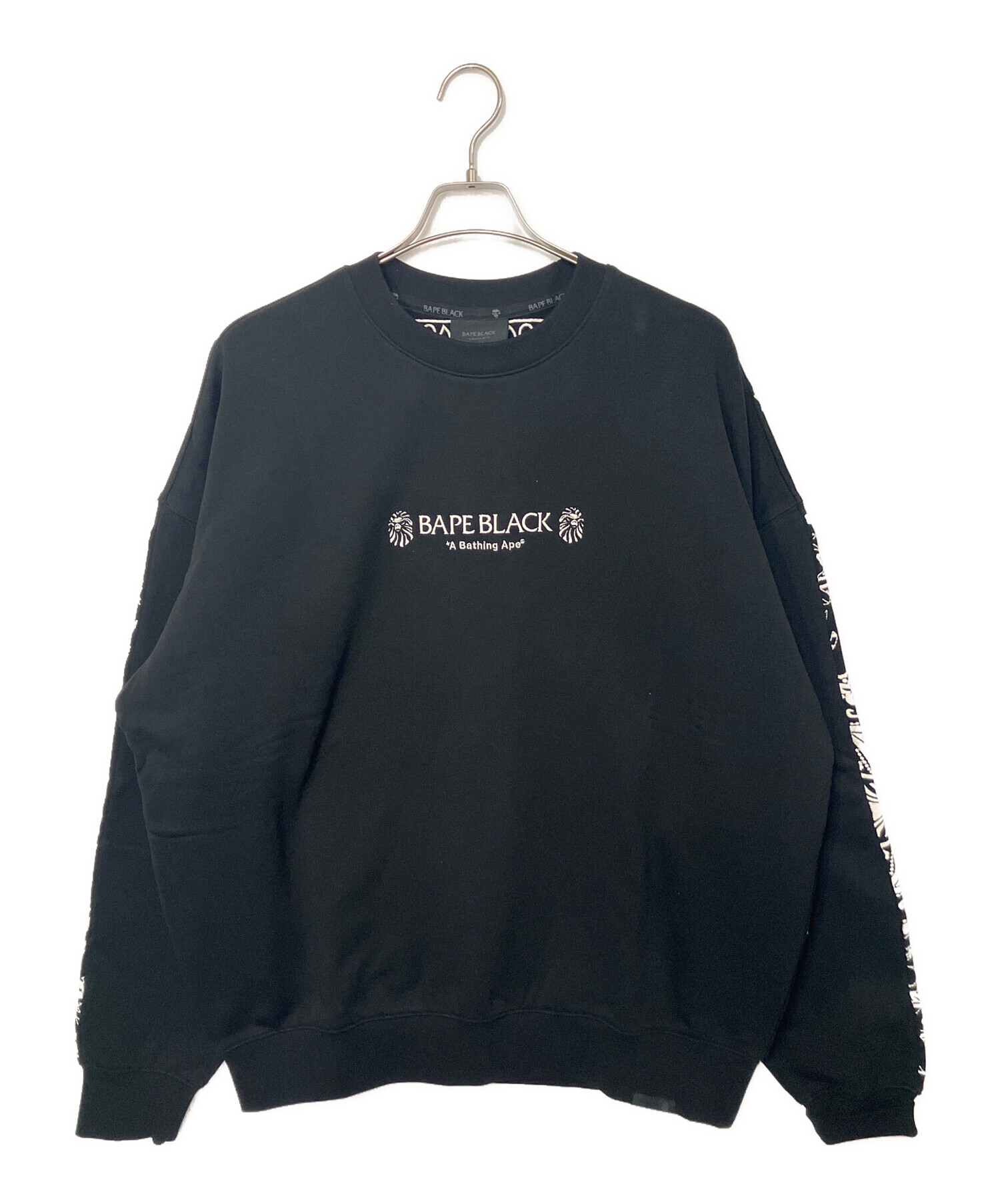 BAPEブラックスウェット 中古・古着通販】BAPE BLACK A BATHING APE (ベイプ ブラック ア