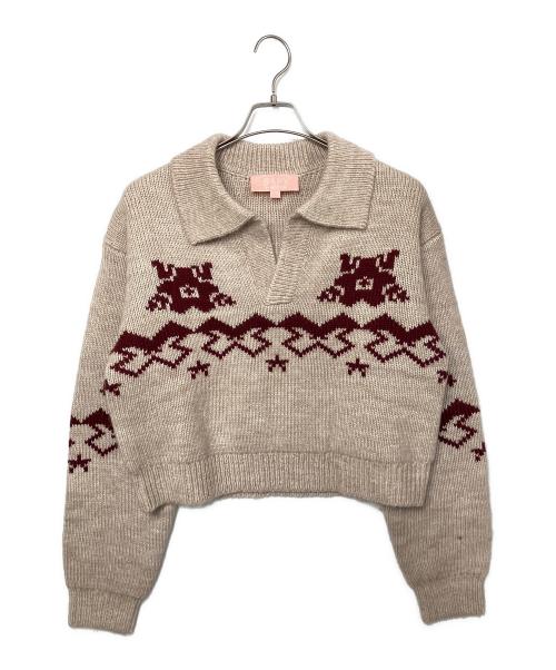 美品 BAPY BY A A BATHING APE 星型グラフィ 長袖ニット 中古・古着通販】BAPY BY A BATHING APE (ベイピー バイ ア ベイシング