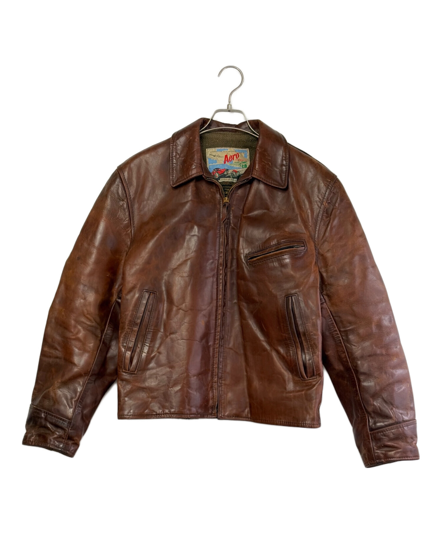 中古・古着通販】Aero LEATHER (エアロレザー) ホースレザージャケット