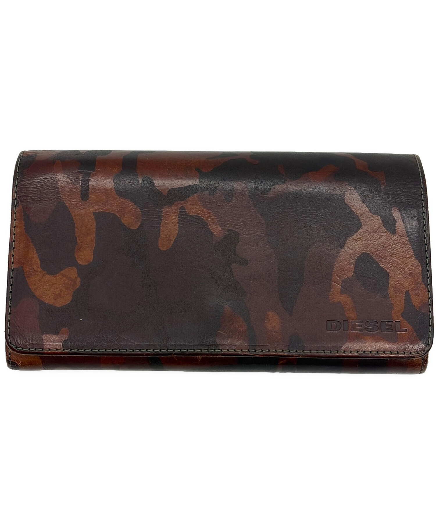 中古・古着通販】DIESEL (ディーゼル) 長財布 ブラウン｜ブランド 