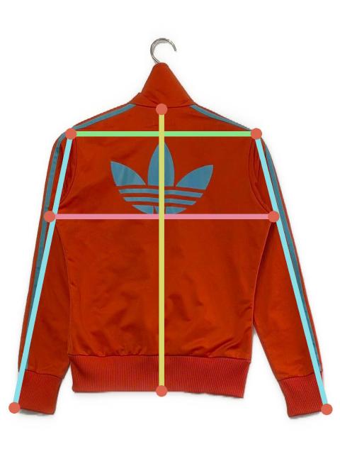 中古・古着通販】adidas (アディダス) トラックジャケット オレンジ