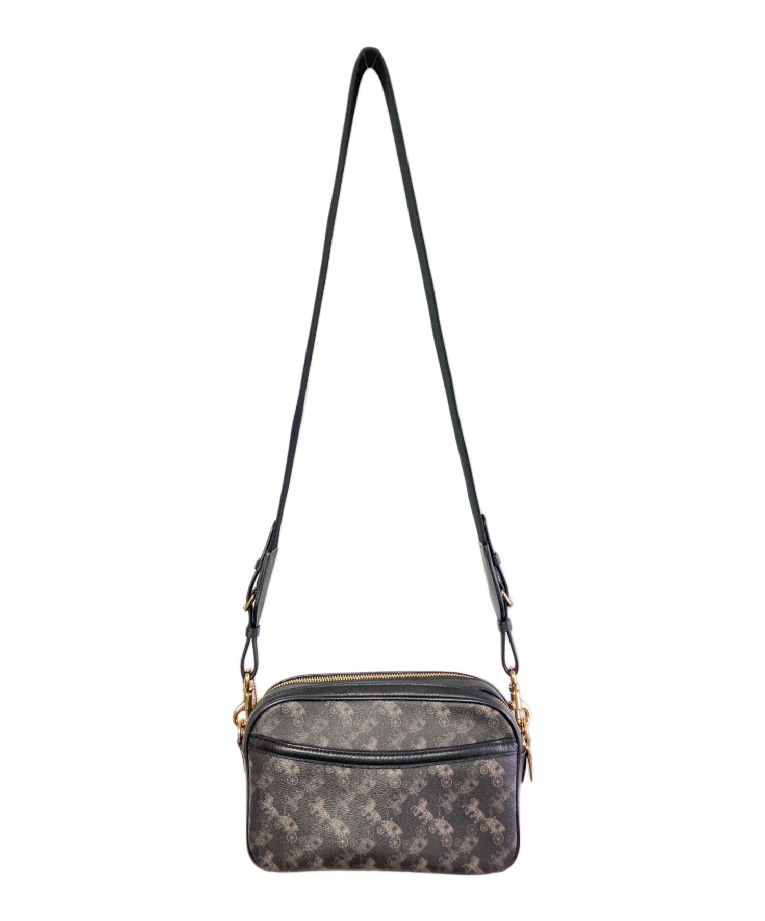 コーチ ショルダーバッグ美品  91109 中古・古着通販】COACH (コーチ) ショルダーバッグ ブラック｜ブランド