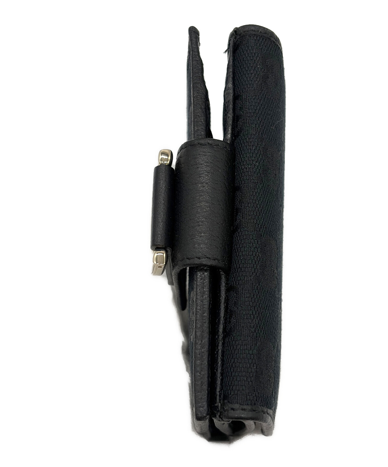 中古・古着通販】GUCCI (グッチ) 2つ折り財布 ブラック｜ブランド