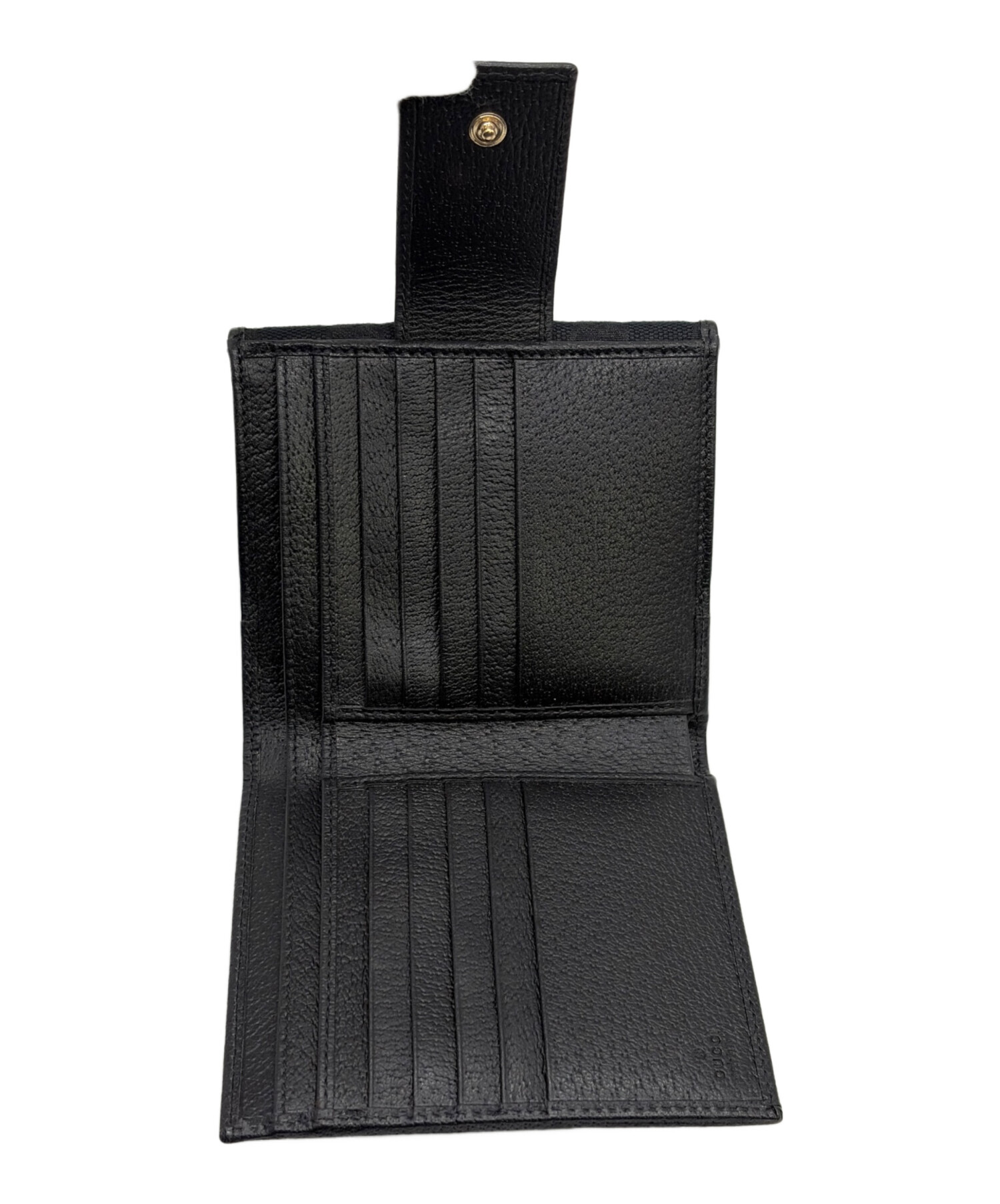 GUCCI 財布 4日2部 2番 グッチ 日本限定 ダブルG 二つ折り財布 ブラック レザー | GUCCI® JP