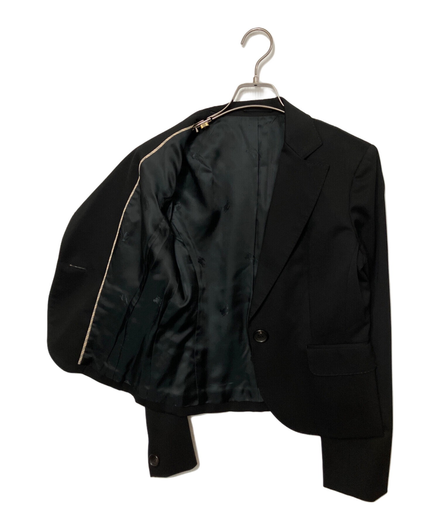 バーバリーロンドン　黒のテーラードジャケット　40号 中古・古着通販】BURBERRY LONDON (バーバリーロンドン) テーラード